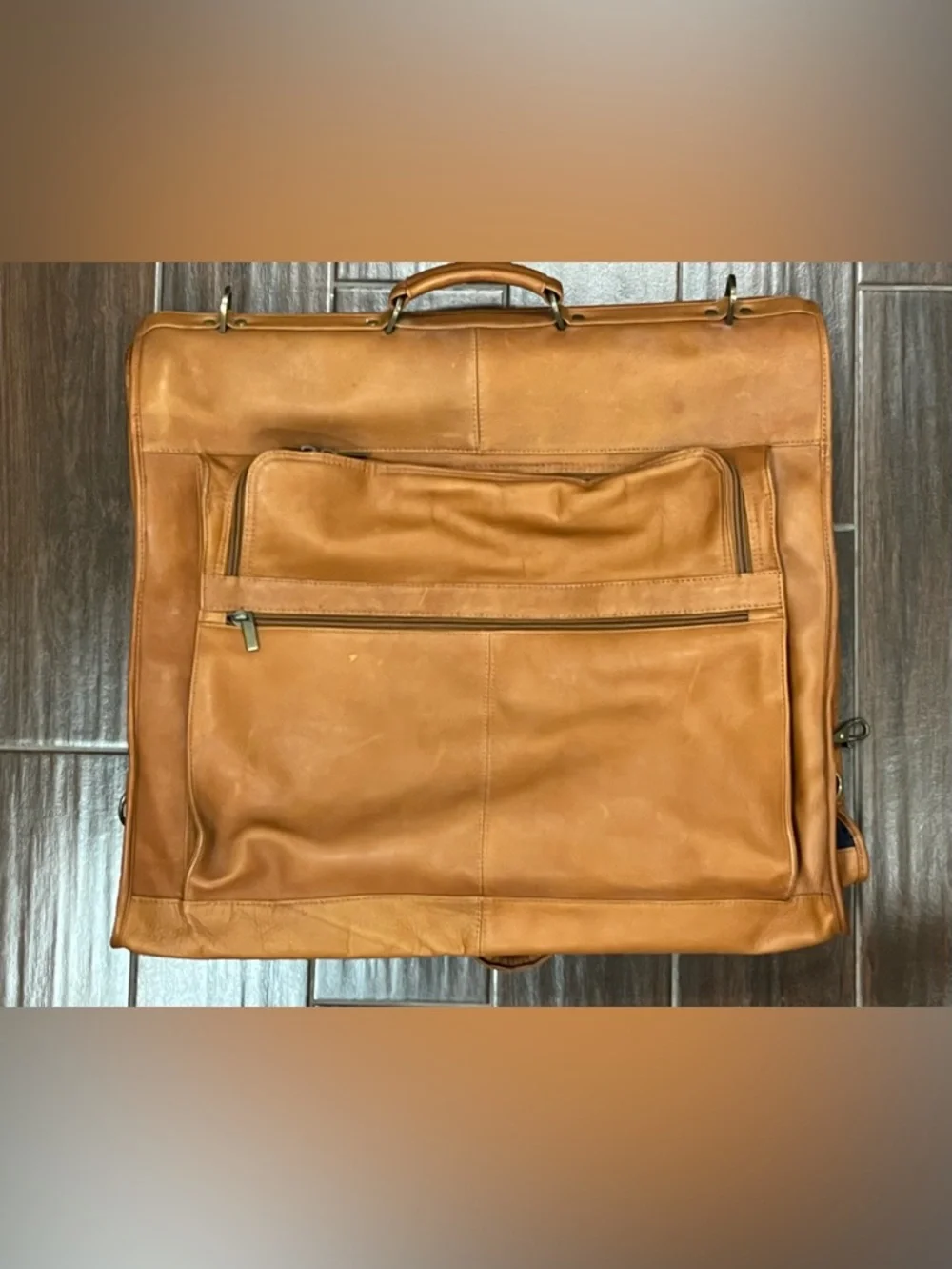 Links Kings Leather Garment Bag